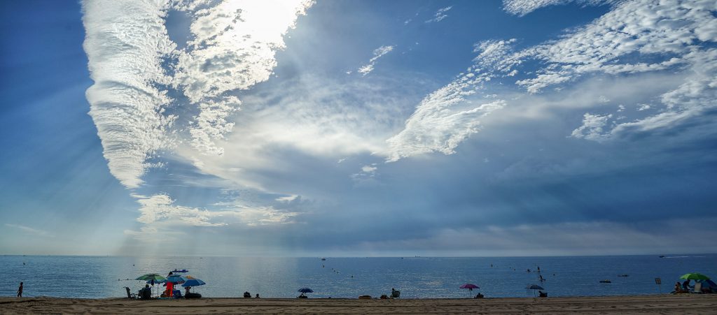 playa d'Aro, Strand, Meer und Wolken