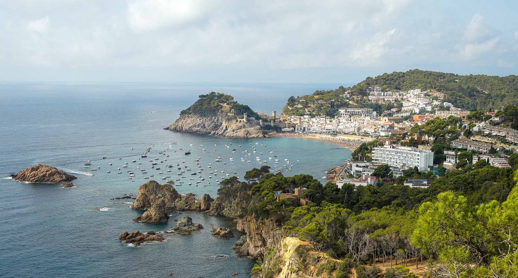 Küste Kataloniens mit Blick auf Tossa de Mar